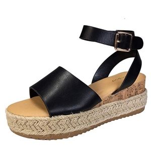BAMBOO Espadrilles Sandal Ankle Strap